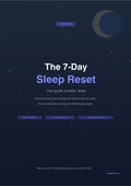 7-Day Sleep Reset Ebook – Interactive Sleep Guide & Tracker
