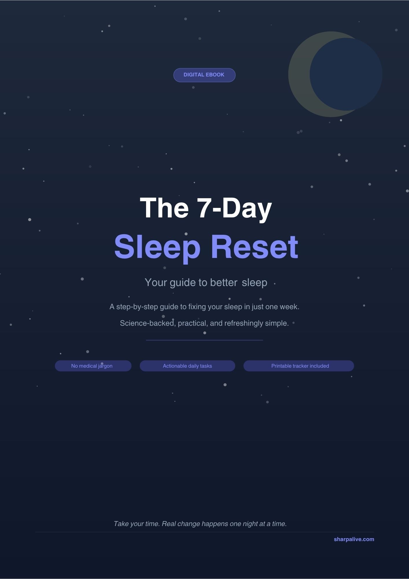 7-Day Sleep Reset Ebook – Interactive Sleep Guide & Tracker